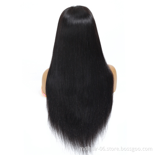 Wholesale Peruvian Virgin Hair Vendors Swiss Lace Wigs For Black Women 100% Raw Virgin Cuticle Aligned Human Hair Lace Front Wig
